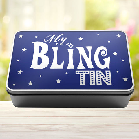 Buy royal-blue My Bling Tin Storage Rectangle Tin