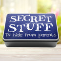Secret Stuff To Hide From Parents Tin Storage Rectangle Tin - 11