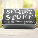 Secret Stuff To Hide From Parents Tin Storage Rectangle Tin - 6