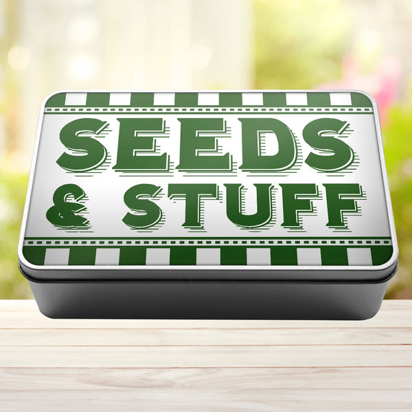 Seeds And Stuff Tin Storage Rectangle Tin - 1