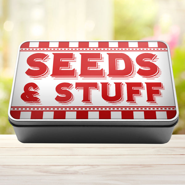 Seeds And Stuff Tin Storage Rectangle Tin - 10