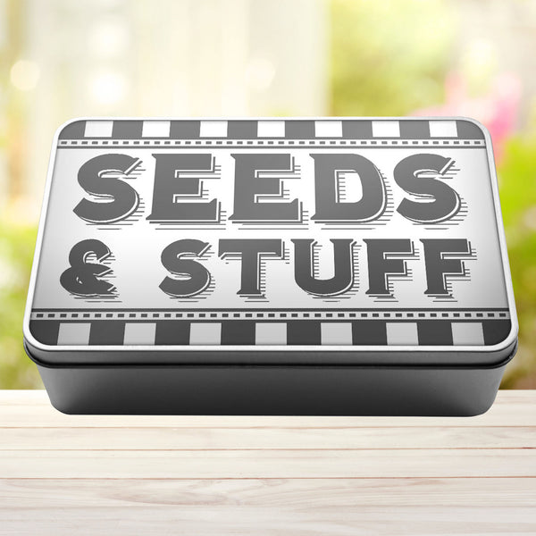 Seeds And Stuff Tin Storage Rectangle Tin - 6