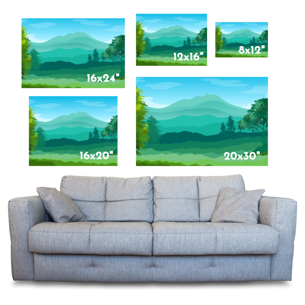 Standard Single Picture Photo Of Your Choice On A Ready To Hang Canvas