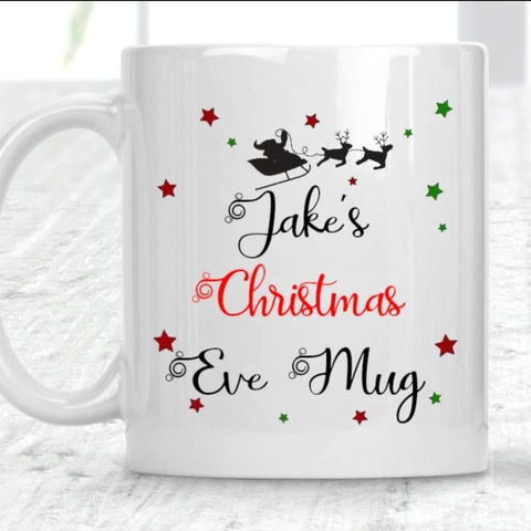 Personalised Christmas Eve Mug Xmas Gift