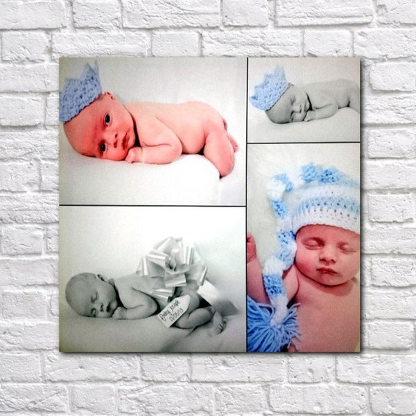 Personalised Four Photo Collage Canvas - 1