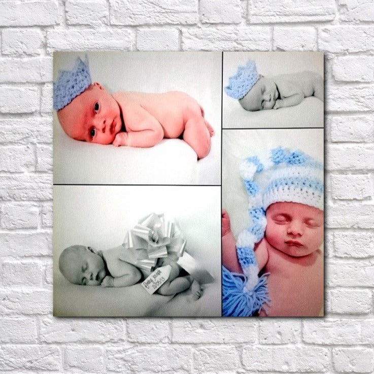 Four photo collage canvas