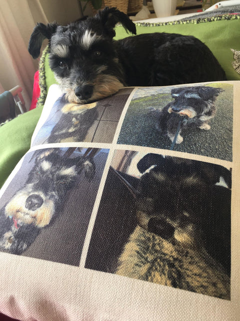Personalised Four Photo Collage Cushion - 0