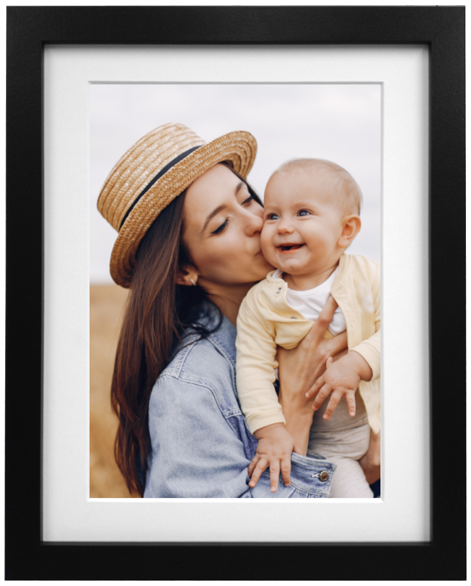 Premium Black 8x10inch Photo Picture Premium Frame Free Standing