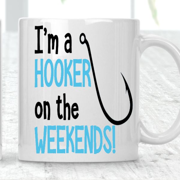 I'm A Hooker On The Weekends Fisher Personalised Photo Cup Mug - 3