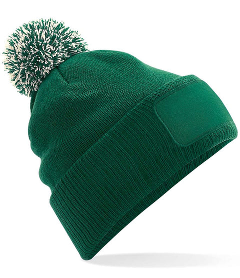 Personalised Green Pom Pom Bobble Hat