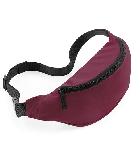 Personalised Burgundy Colour Waist Bag Belt Bag