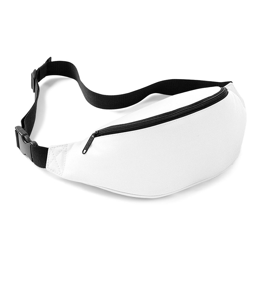 Fully Personalised White Colour Waist Bag Belt Bag