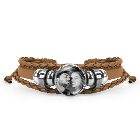 Buy brown Personalised Friendship Bracelet Photo Picture