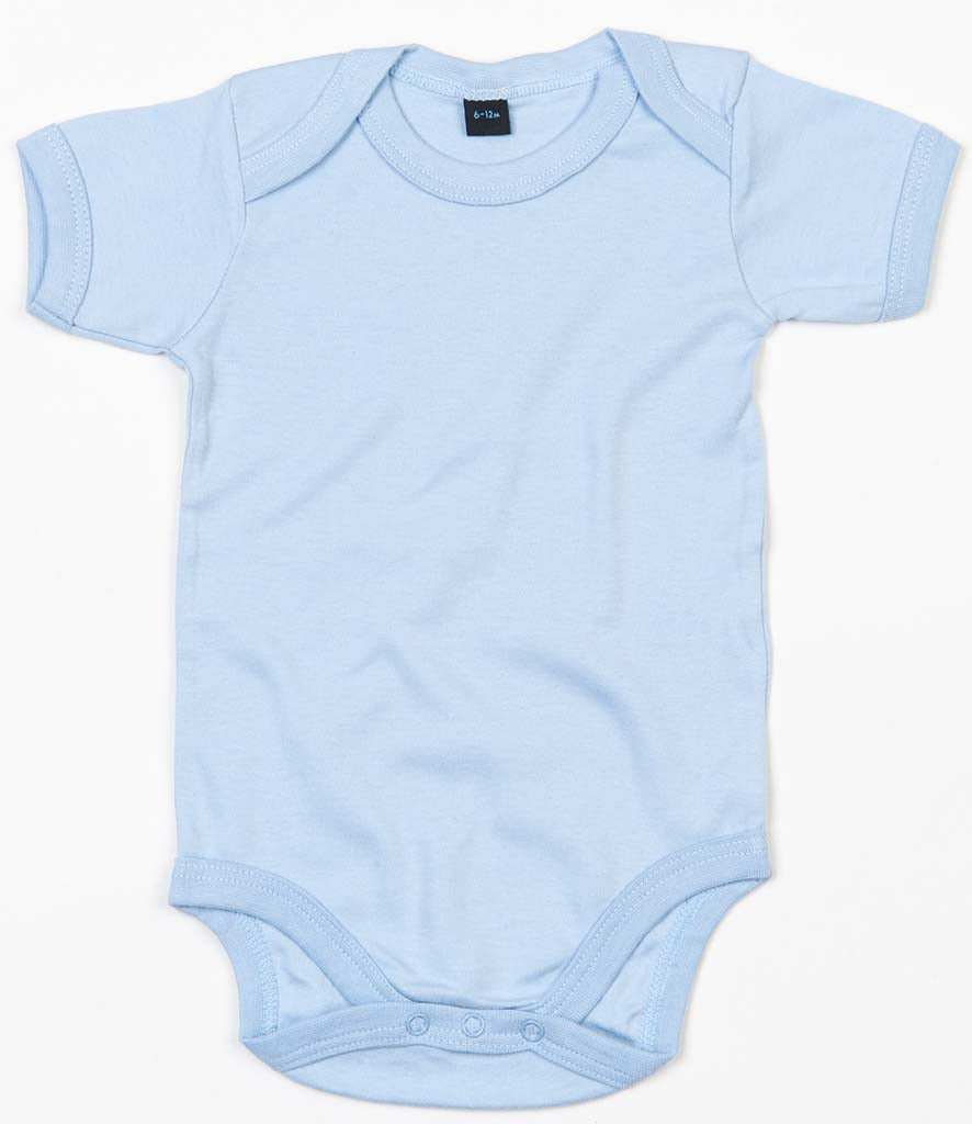 Fully Personalised Light Blue UNISEX Baby Blue Baby Vest