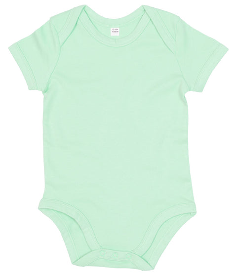Fully Personalised Mint Green UNISEX Baby Vest