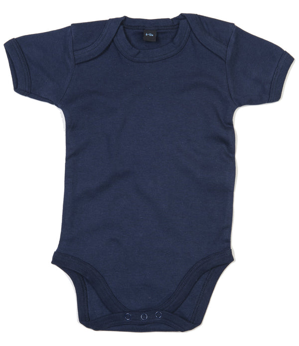 Fully Personalised Navy Blue UNISEX Baby Vest - 1