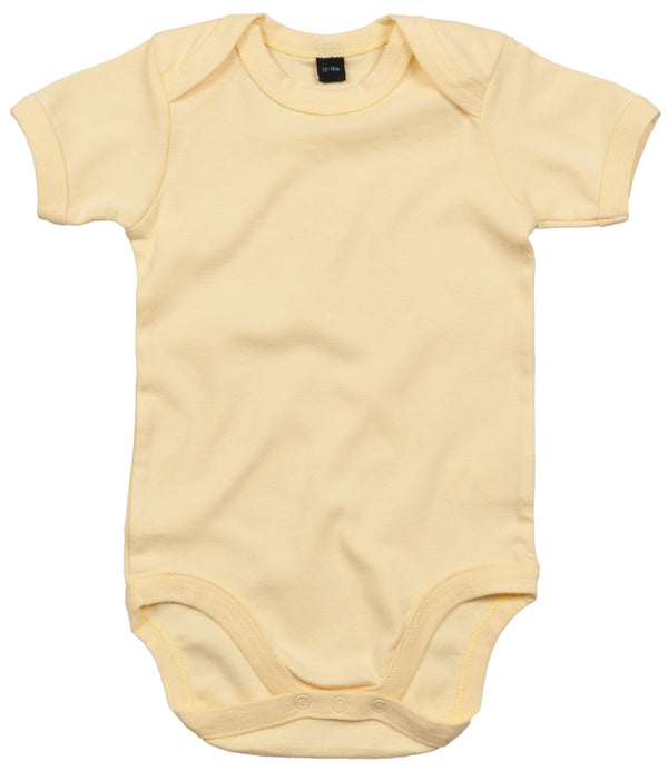 Fully Personalised Pale Yellow UNISEX Baby Vest - 1