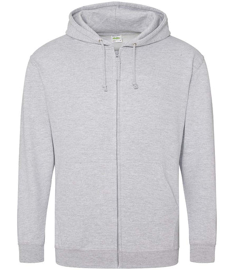 Fully Personalised Sports Grey UNISEX Zip Hoodie - Create Your Design