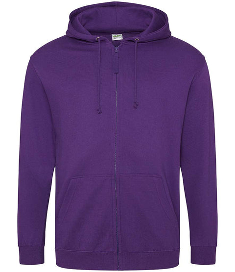 Fully Personalised Purple UNISEX Zip Hoodie - Create Your Design