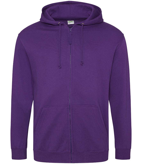Fully Personalised Purple UNISEX Zip Hoodie - Create Your Design - 1