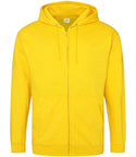 Fully Personalised Sunflower Yellow UNISEX Zip Hoodie - Create Your Design - 1