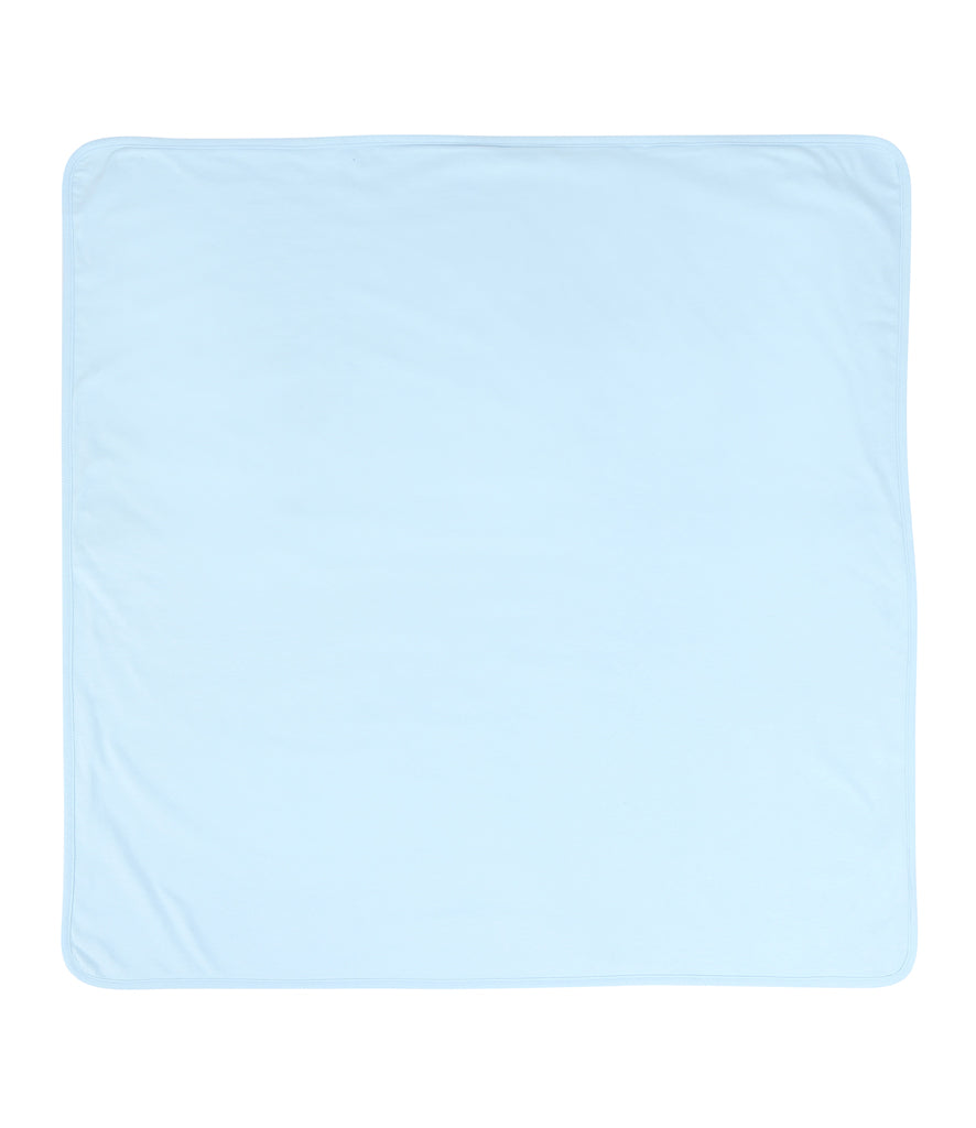 Personalised Light Blue Baby Blanket