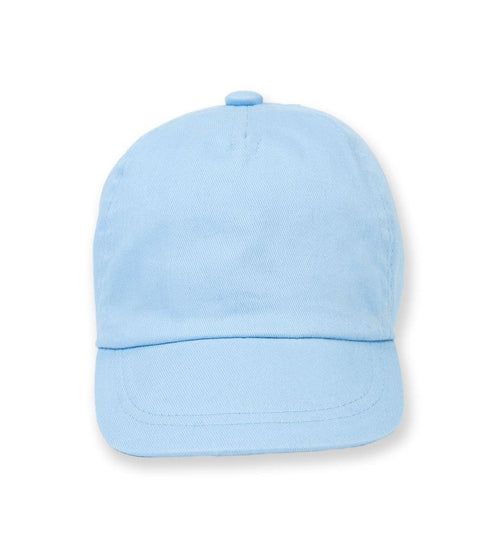 Fully Personalised Light Blue Baby Baseball Cap