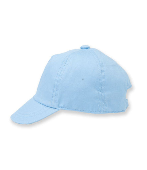 Fully Personalised Light Blue Baby Baseball Cap - 0
