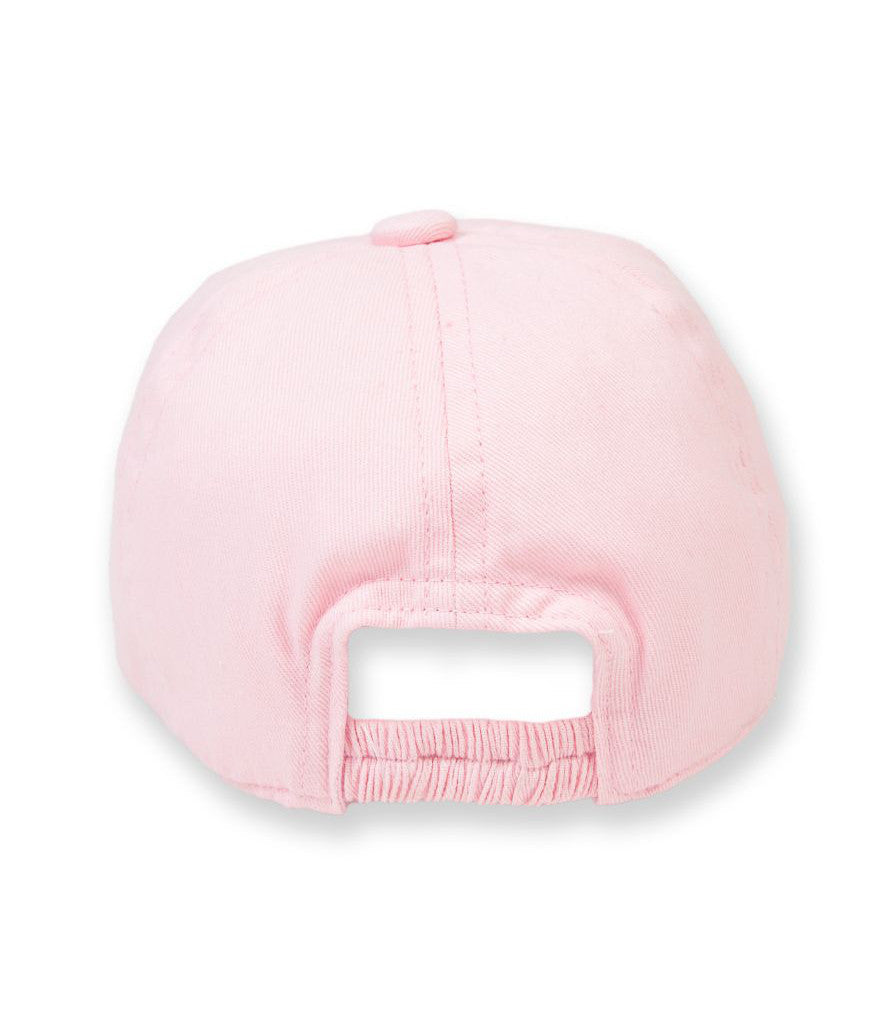 Fully Personalised Light Pink Baby Baseball Cap