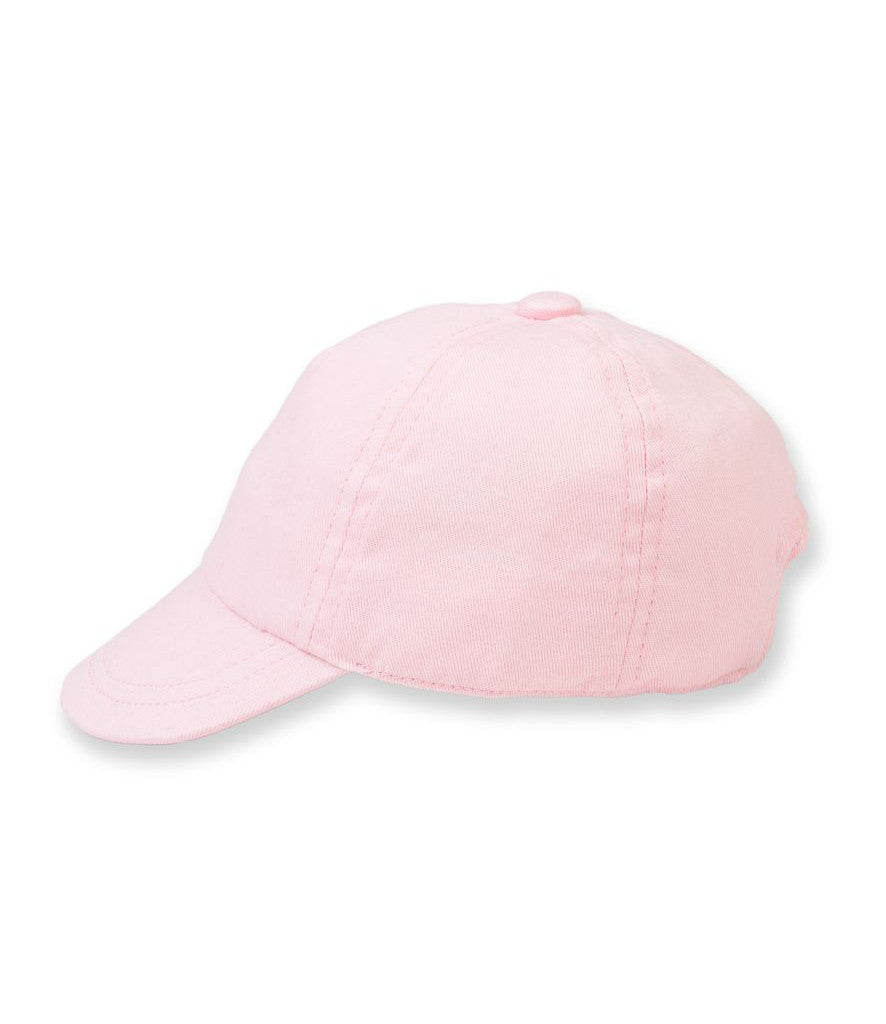 Fully Personalised Light Pink Baby Baseball Cap