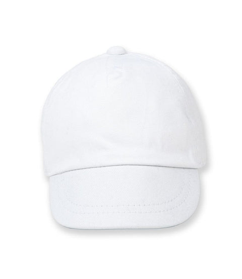 Fully Personalised White Baby Baseball Cap