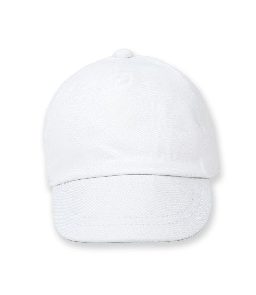 Fully Personalised White Baby Baseball Cap