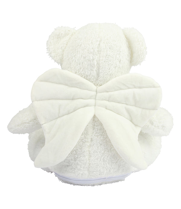 Personalised Large White Angel Animal Teddy Cuddle Toy - 3