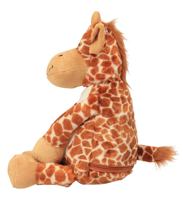 Personalised Brown Giraffe Animal Teddy Cuddle Toy - 4