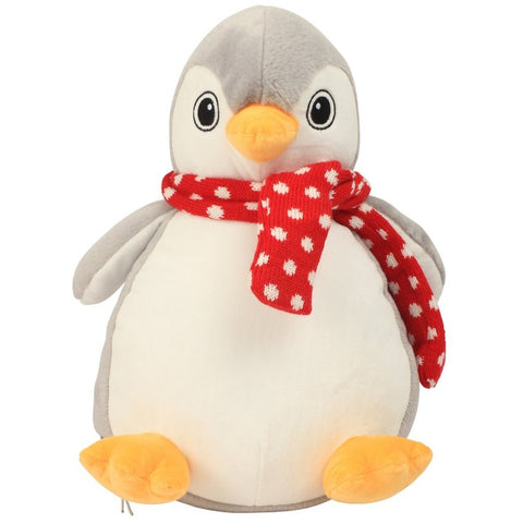 Personalised Penguin Animal Christmas Teddy Cuddle Toy