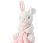 Personalised Baby Comforter Pink Rabbit Cuddle Toy - 1