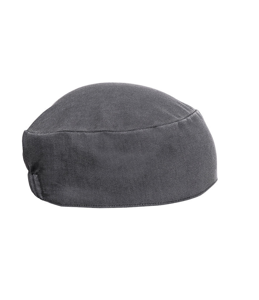 Fully Personalised Chef Skull Cap Grey Denim