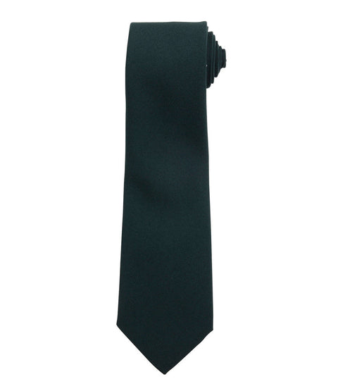 Bottle Green Tie Fully Personalised Logo or Text Unisex