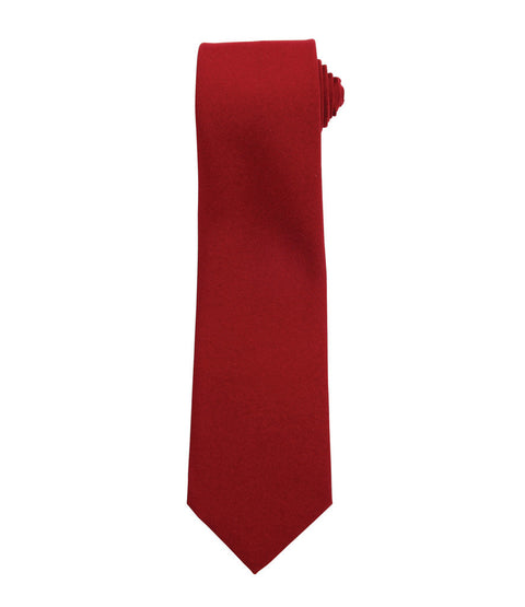 Burgundy Tie Fully Personalised Logo or Text UNISEX