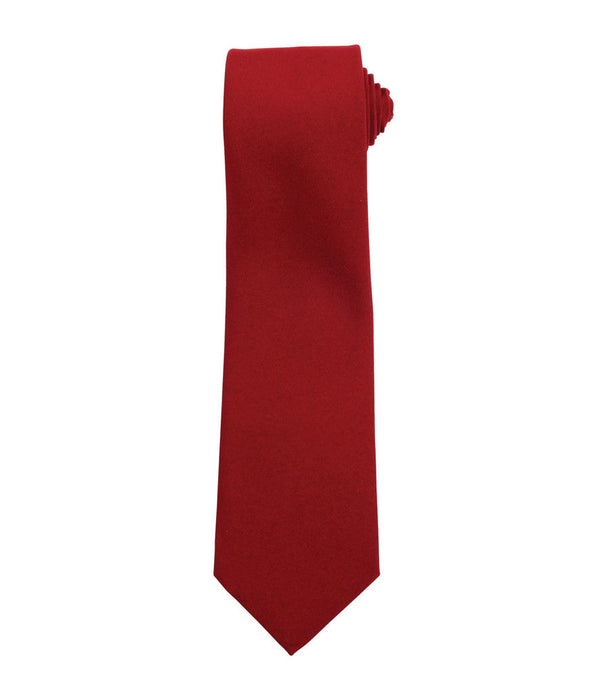 Burgundy Tie Fully Personalised Logo or Text UNISEX - 1