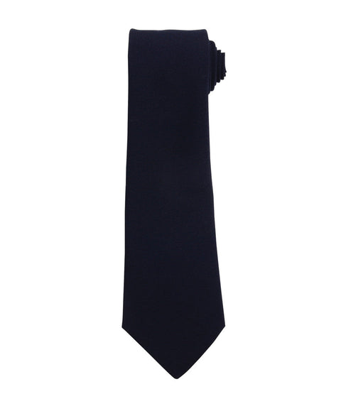 Navy Blue Tie Fully Personalised Logo or Text Unisex