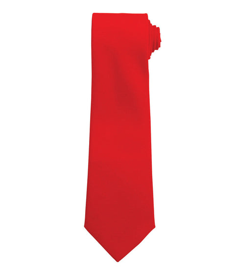 Red Tie Fully Personalised Logo or Text Unisex