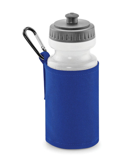 Personalised Bright Royal Blue Water Bottle and Holder