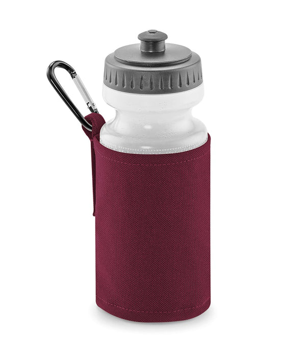 Personalised Burgundy Water Bottle and Holder - 1