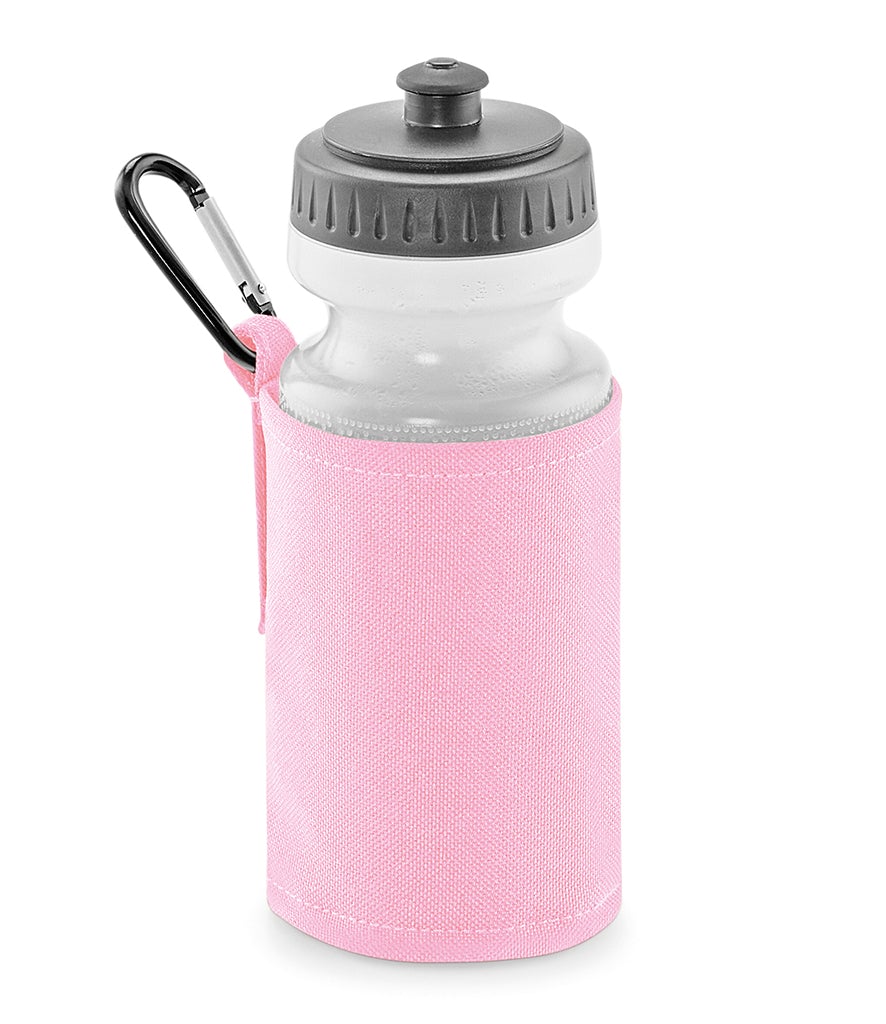 Fully Personalised Classic Pink Water Bottle and Holder