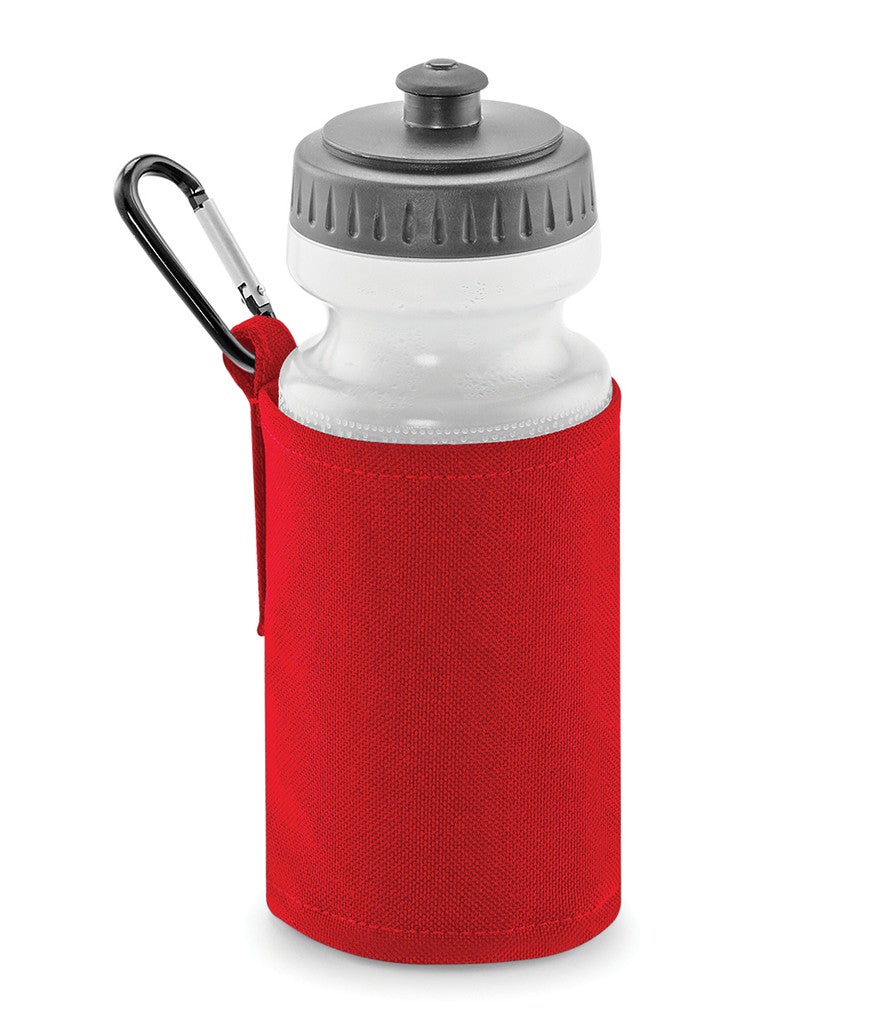 Fully Personalised Classic Red Water Bottle and Holder