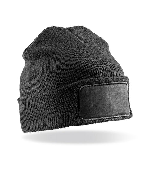 Personalised Black Beanie Hat
