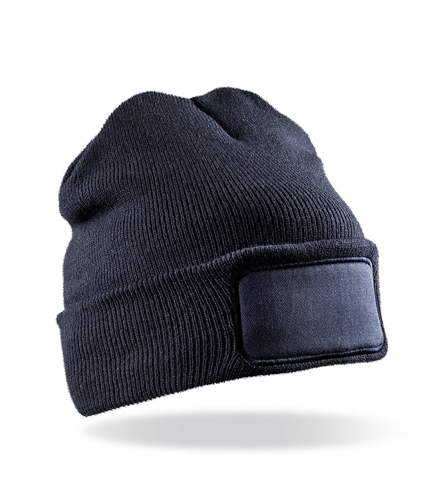 Fully Personalised Navy Blue Beanie Hat