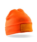 Personalised Fluorescent Orange beanie Hat - 1