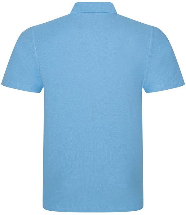 Fully Personalised Duck Egg Blue (light blue) UNISEX Polo Shirt - Create Your Design - 2